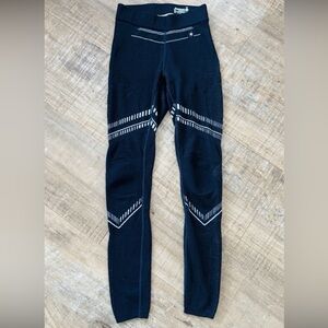 Smartwool Women's Intraknit Thermal Black Merino Base Layer Bottoms size Medium